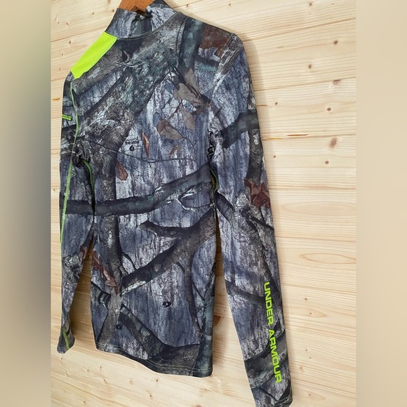 UNDER ARMOUR Compression Men’s Small Mossy Oak Treestand ColdGear Hunting Shirt - Picture 6 of 16